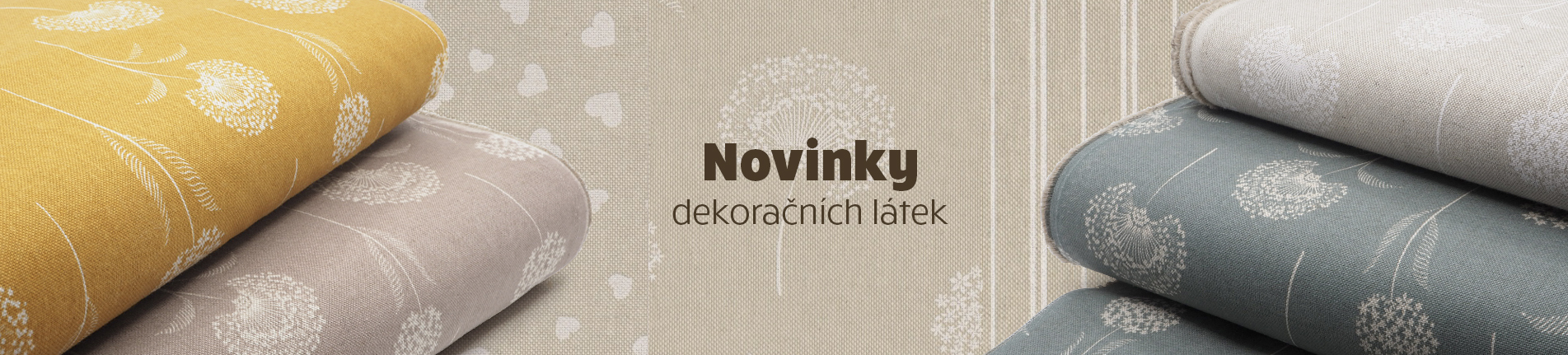 Novinky dekoračních látek