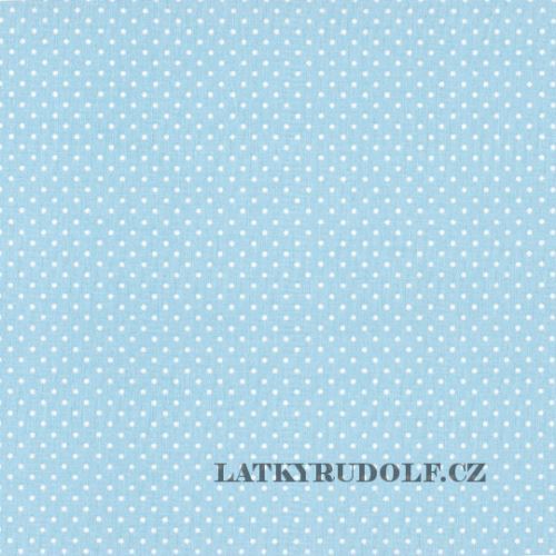 Látka Puntík 2mm sv.modrý piselli 102558
