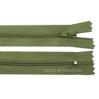 Zips špirálový 3mm nedeliteľný 30cm 253K-khaki