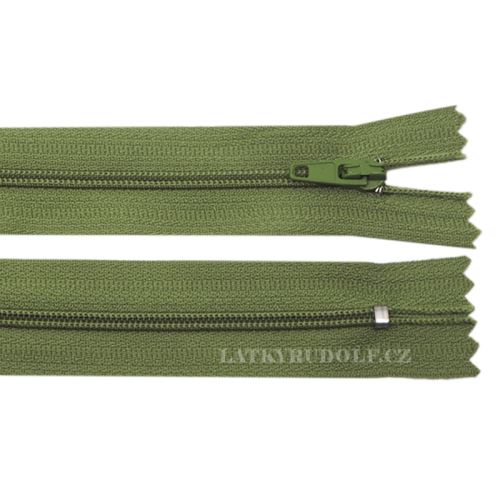 Zip spirálový 3mm nedělitelný 12cm 253K-khaki