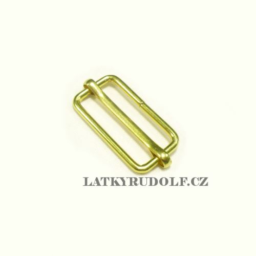 Posunovač na popruhy 30x13mm zlatý