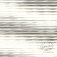 Cotton jersey fabric stripe khaki 149436