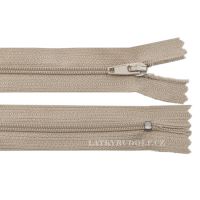 Zips špirálový 3mm nedeliteľný 30cm 298K-béžová
