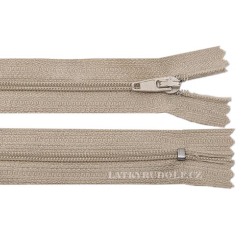Zip spirálový 3mm nedělitelný 298K-béžová 
