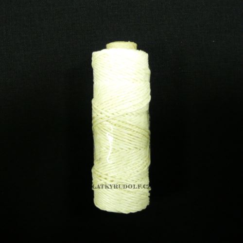 Nit lněná 30m krémová