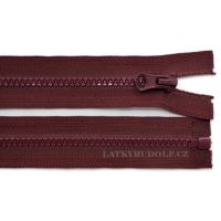 Zips kostený 5mm deliteľný 35cm 179L-bordó
