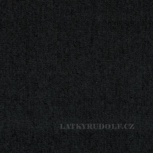 Látka Džínovina stretchová černá 157001