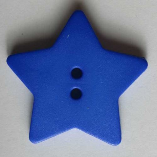 Knoflík Dill 15mm hvězda modrý 189033