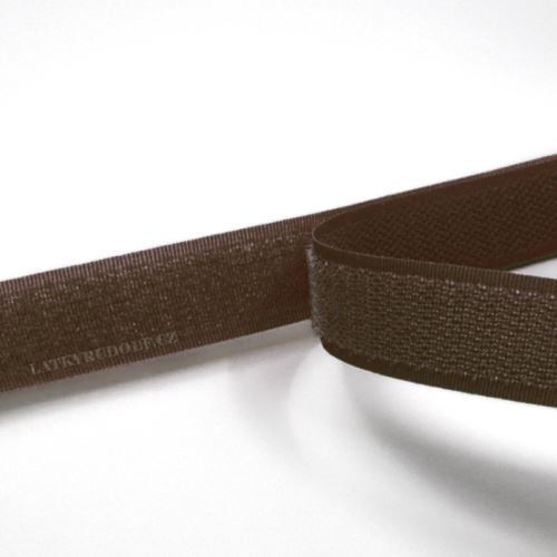 Suchý zip 20mm tm.hnědý