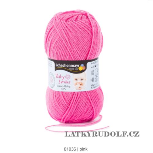 Příze Bravo Baby 185 01036-pink