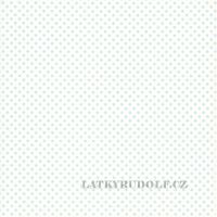 100% Cotton fabric Dots 3mm light blue on white 102707