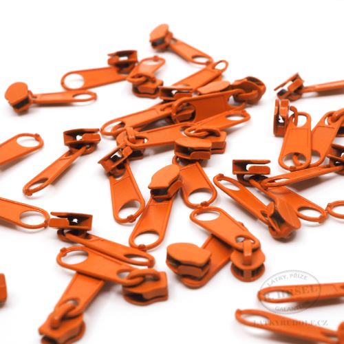 Jezdec ke spirálovému zipu 3mm 158-oranžový