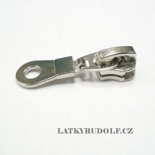 Jezdec ke kovovému zipu 8mm aretační nikl X50245100