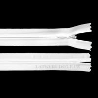 Spiral zipper invisible, 3mm, close-end, 25cm 101-white