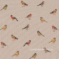 Fabric birds on fixed slats 202168