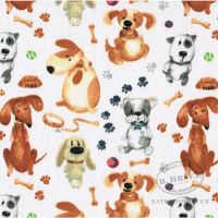 100% Cotton fabric Dogs 103610