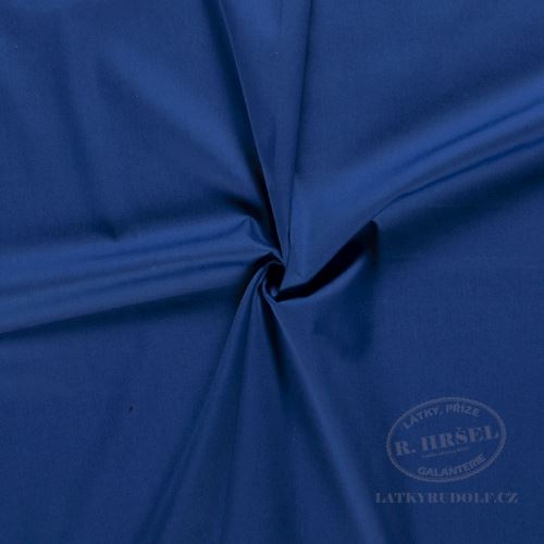 Látka plátno popelín královsky modré 115g 118005