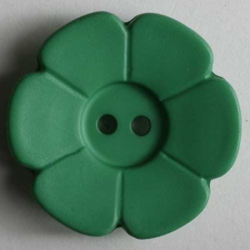 Knoflík Dill 15mm kytička zelená 219090