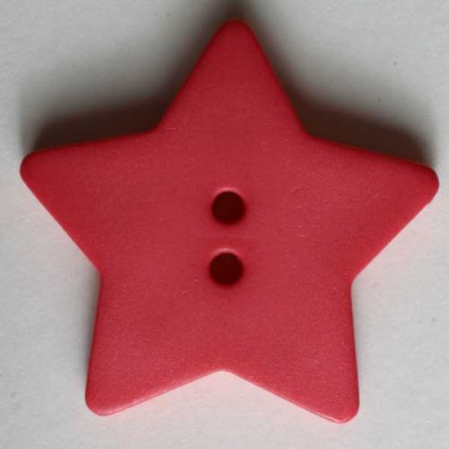 Knoflík Dill 15mm hvězda malinový 189044
