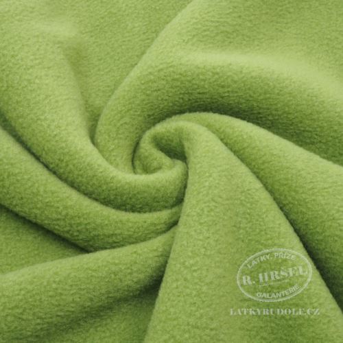 Látka Fleece antipilling uni zelený (green) 150045