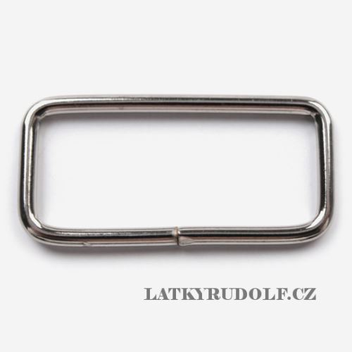 Průvlek kovový 25x7mm nikl