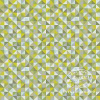 Decorative fabric Triangles 27mm green 211972