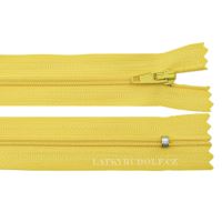 Zips špirálový 3mm nedeliteľný 55cm 109K-žltá