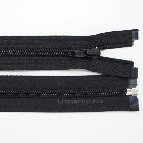 Zip spirálový 5mm dělitelný 25cm 310K-černá