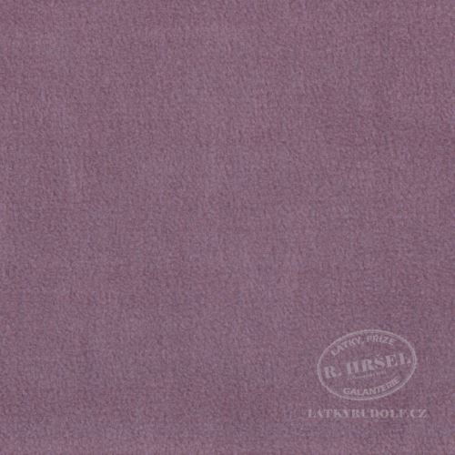 Látka Fleece antipilling uni levandulový (lavender) 150090