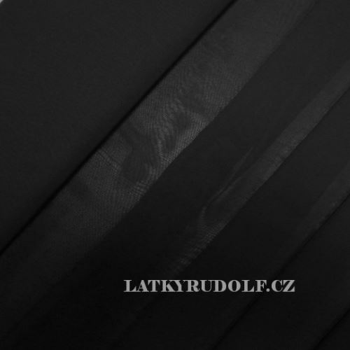 Látka Šifon polyesterový standard černý 173002