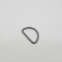 Półkółko metalowe 20mm czarny nikiel