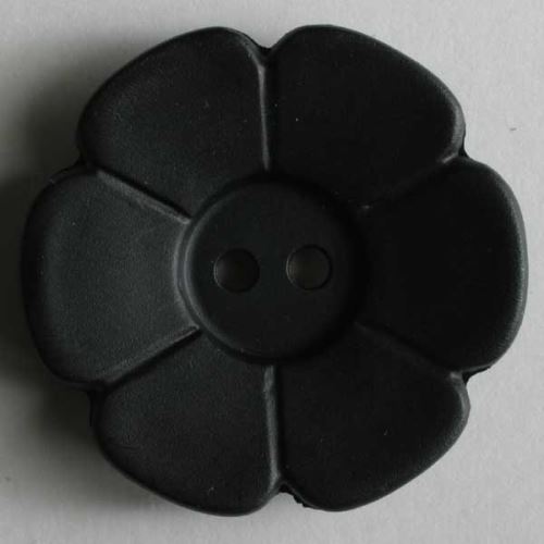 Knoflík Dill 28mm kytka černá 289078