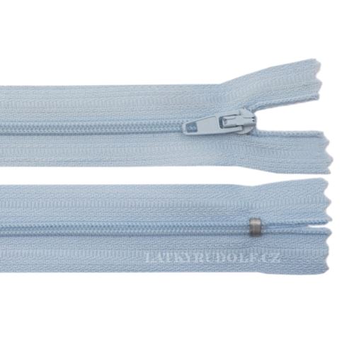 Zip spirálový 3mm nedělitelný 12cm 317K-sv.modrá