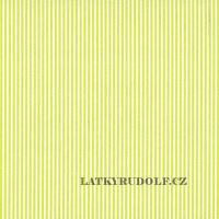 Bavlnená látka Proužek 2mm zelenožltý 101905