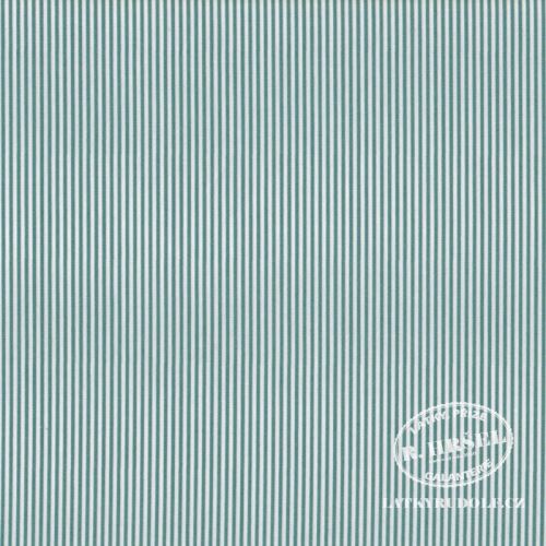 Látka Proužek 1,5mm tmavě mátový 103526 popelín