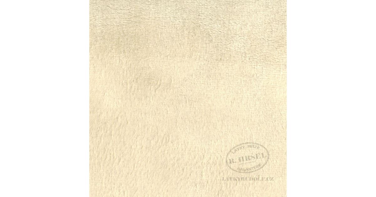 Látka Fleece medvídek vanilkový (ecru) 153466 - Látky Rudolf