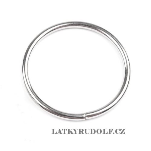 Kroužek kovový 40mm nikl