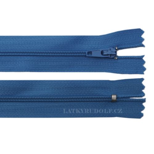 Zip spirálový 3mm nedělitelný 206K-modrá