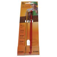 Knitters crochet hooks 4+6mm
