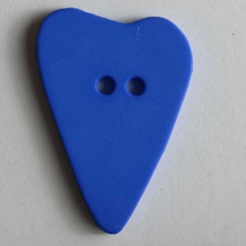 Knoflík Dill 28mm srdce modré 289058