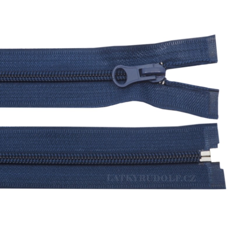 Coil zipper 5mm open end 25cm 220Kdark blue Fabrics Rudolf