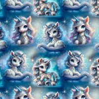 Rainbow Unicorn Pegasus Cotton Fabric 103861