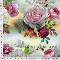 Látka Rose bouquets multi 122313 det metr (1)