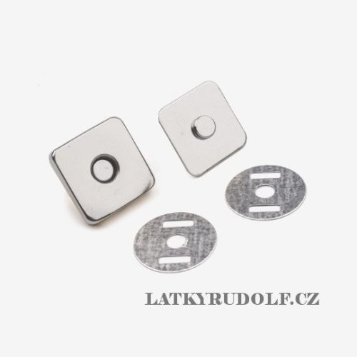 Magnetické zapínání čtvercové 14mm nikl