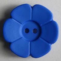 Gombík Dill 28mm kvietok kráľovská modrá 289083