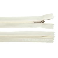 Zips skrytý 3mm nedeliteľný 45cm 103-smotanová