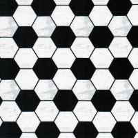 Cotton knit fabric – soccer ball pattern 149485