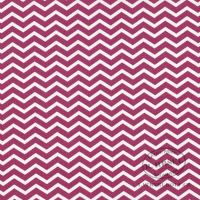 Tkanina bawełniana Prążek zigzag Tezy bordowy (framboise) 103681