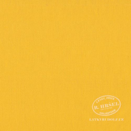 Látka Bavlněný kanvas žlutý 125035
