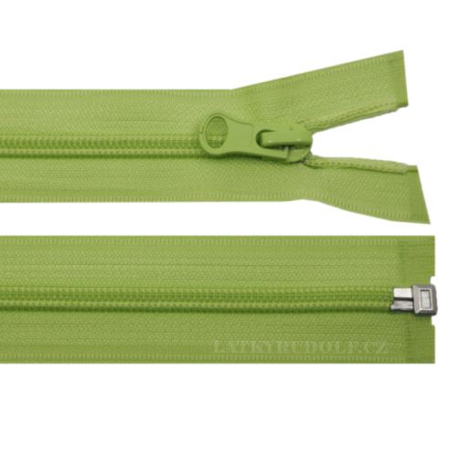 Zip spirálový 6mm dělitelný 65cm 232L-sv.zelená